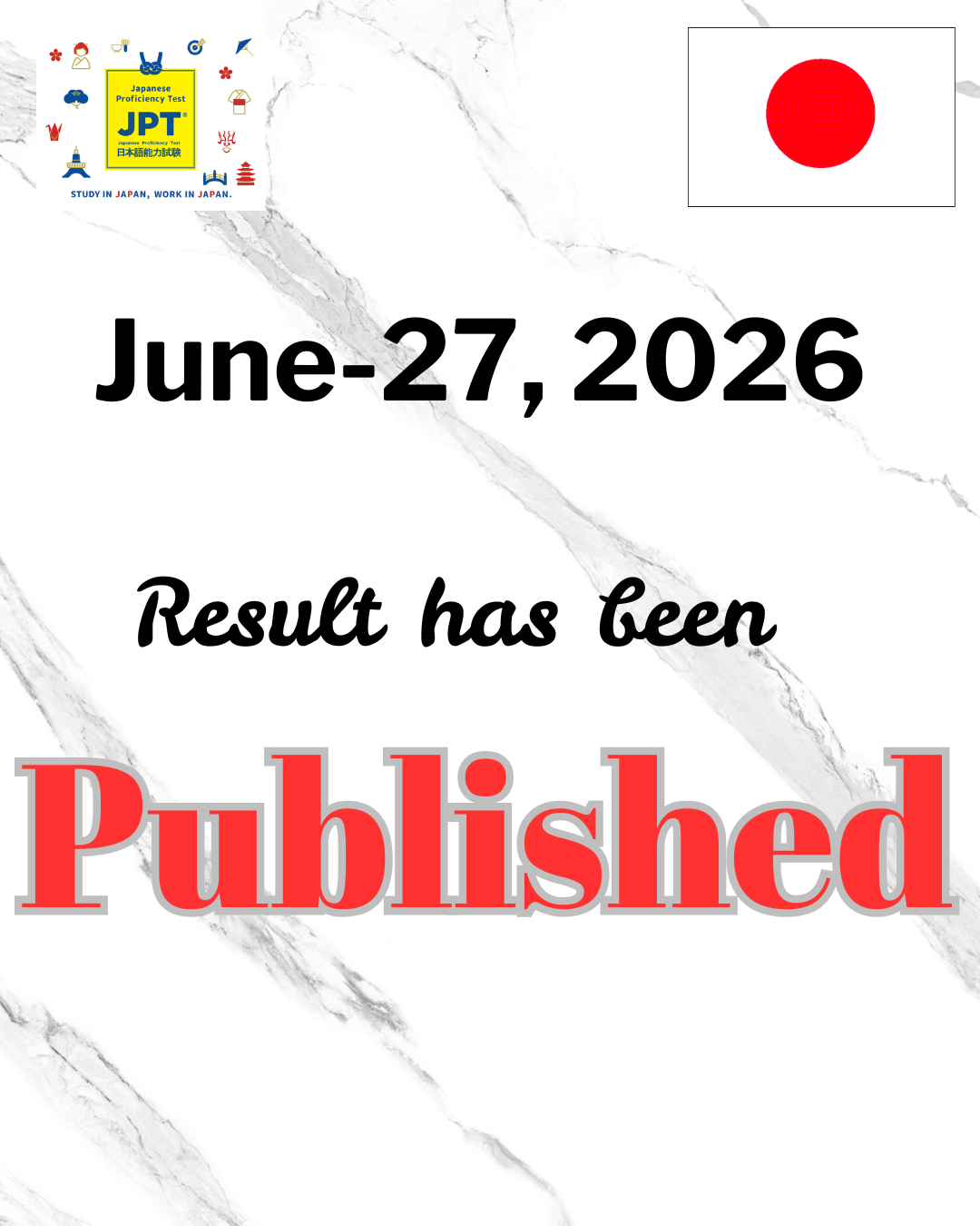 JPT Elementary Examination (June 27, 2026) Result Published
